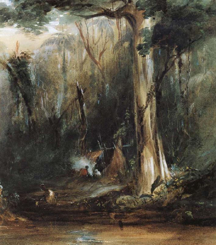 Aboriginal camp site, Conrad Martens